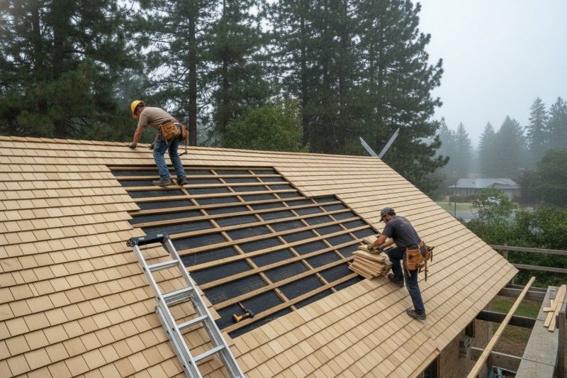 Wood Shake Roof Repair